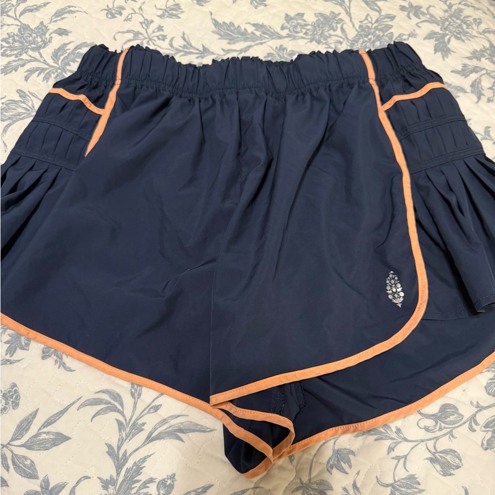 FP Movement by Free People Navy and Orange Athletic Shorts
